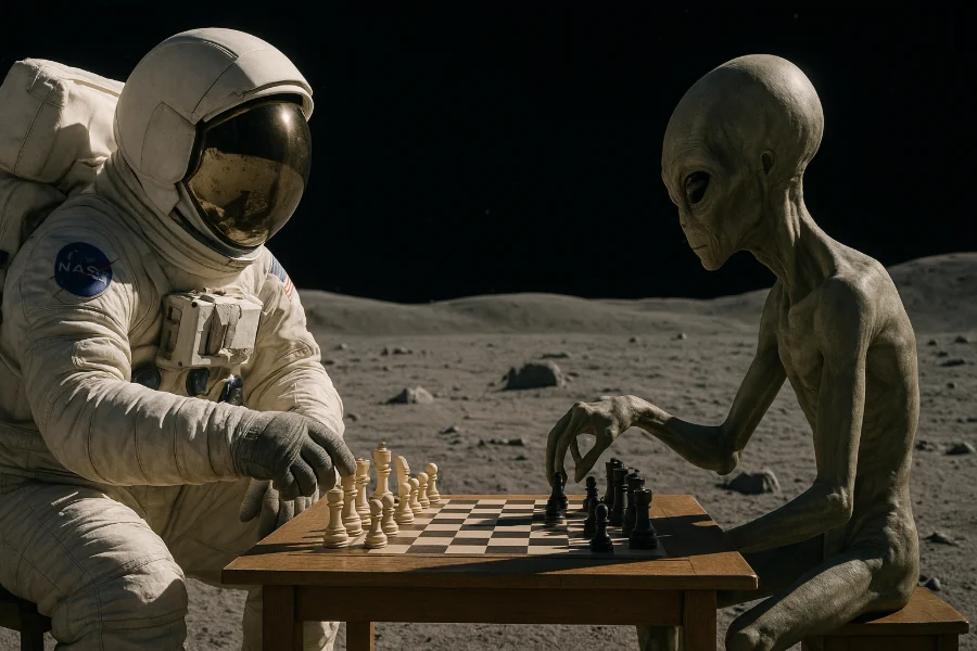 太空人與外星人下棋