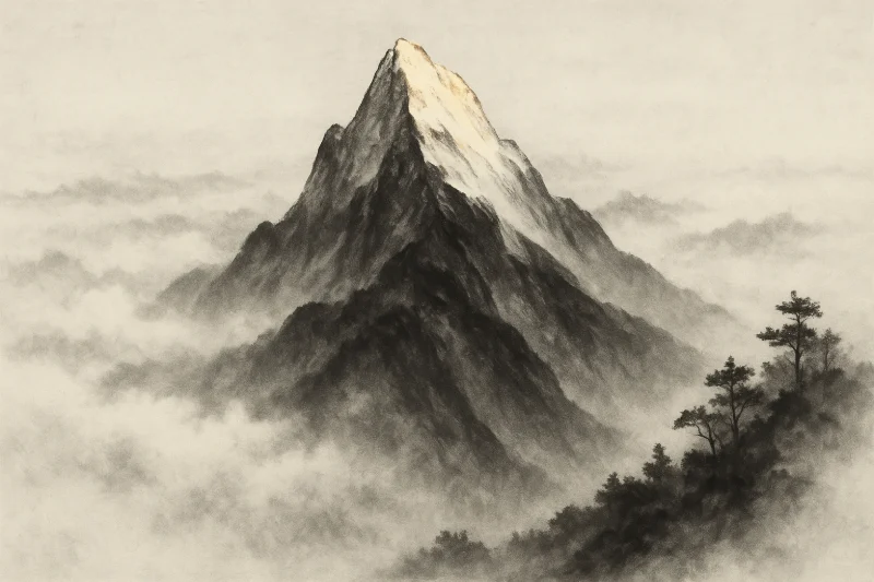 晨曦水墨