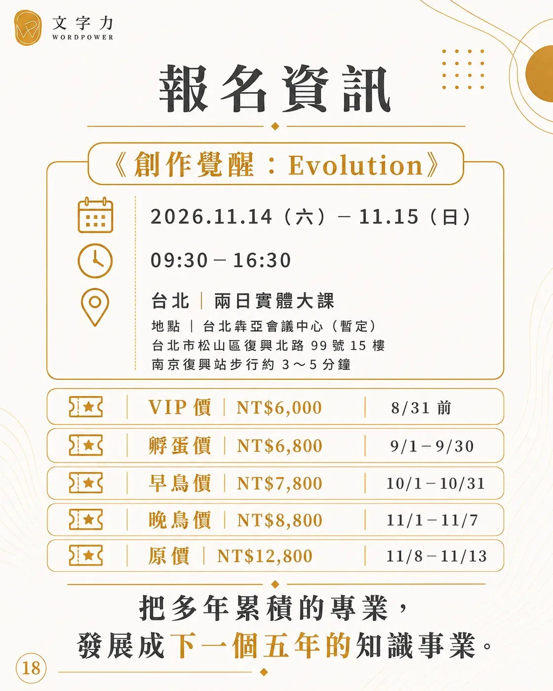 創作覺醒：evlotion 18