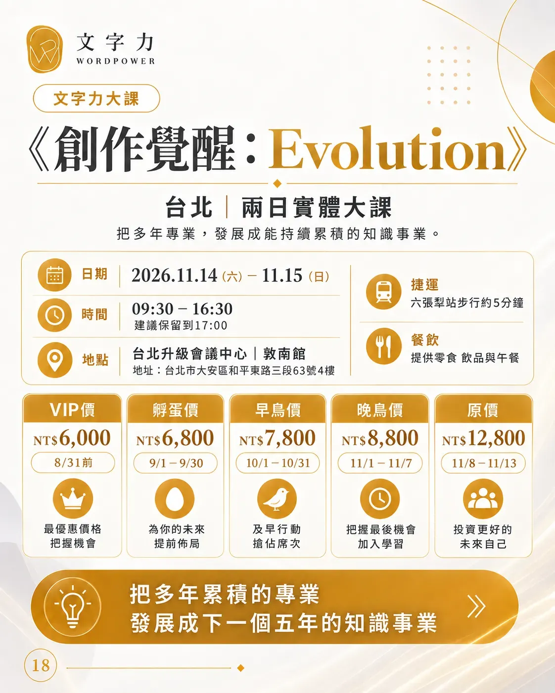 創作覺醒 Evolution 16